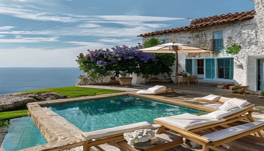 Terrasse et piscine